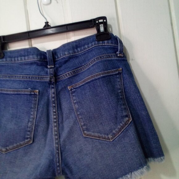 Gap Authentic Summer Short Women 27 Raw Hem Denim Blue - Picture 12 of 13